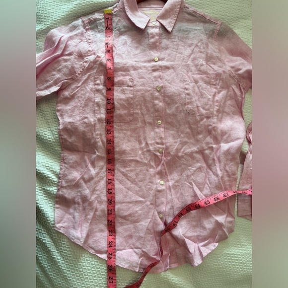Lilly Pulitzer Sea View Linen Button Down Top NWT - Picture 12 of 16
